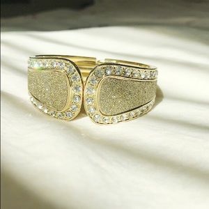 Faux Gold and Diamond Bracelet